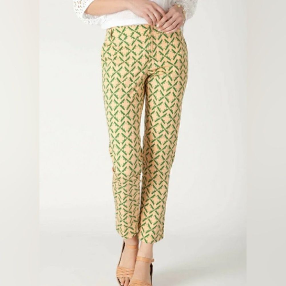 Anthropologie Charlotte Taylor Grasshopper Cotton Cropped Pant NWT